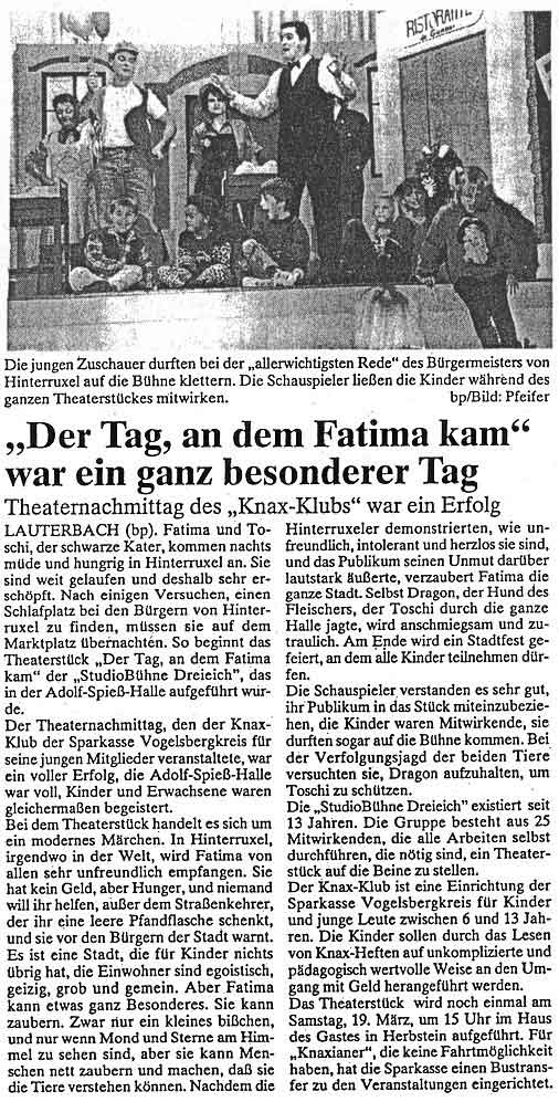 Lauterbacher Anzeiger, 16.03.1994